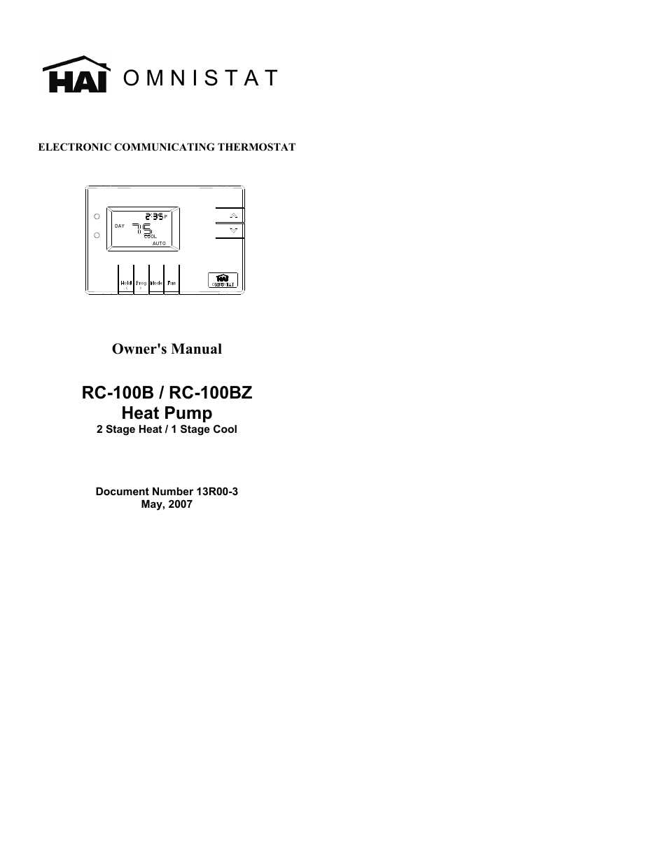 Home Automation RC-100B User Manual | 20 pages