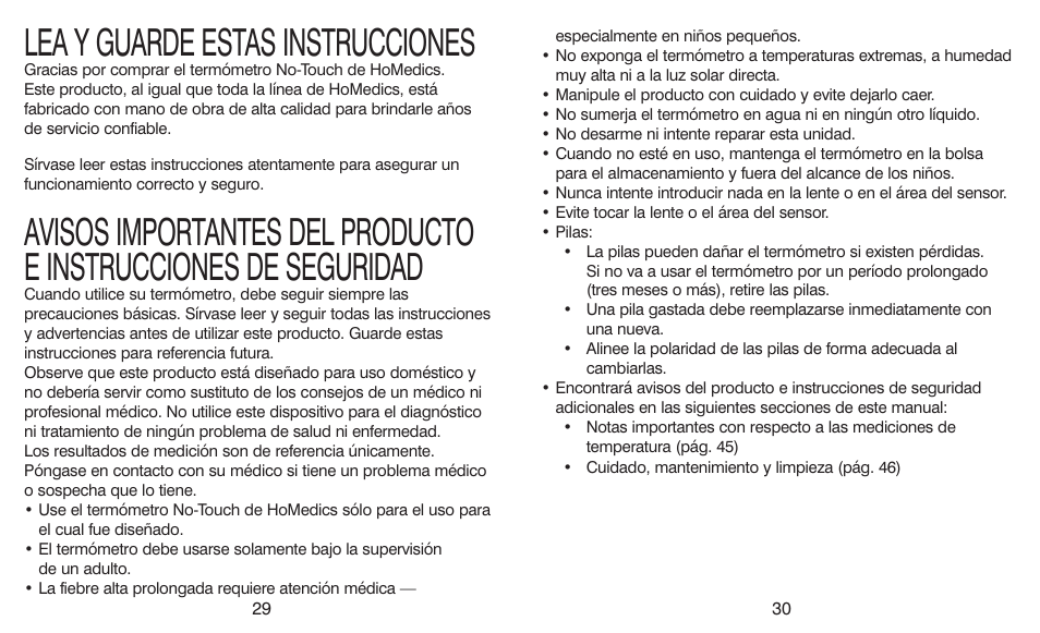 Lea y guarde estas instrucciones | HoMedics TI-150 User Manual | Page 15 / 24