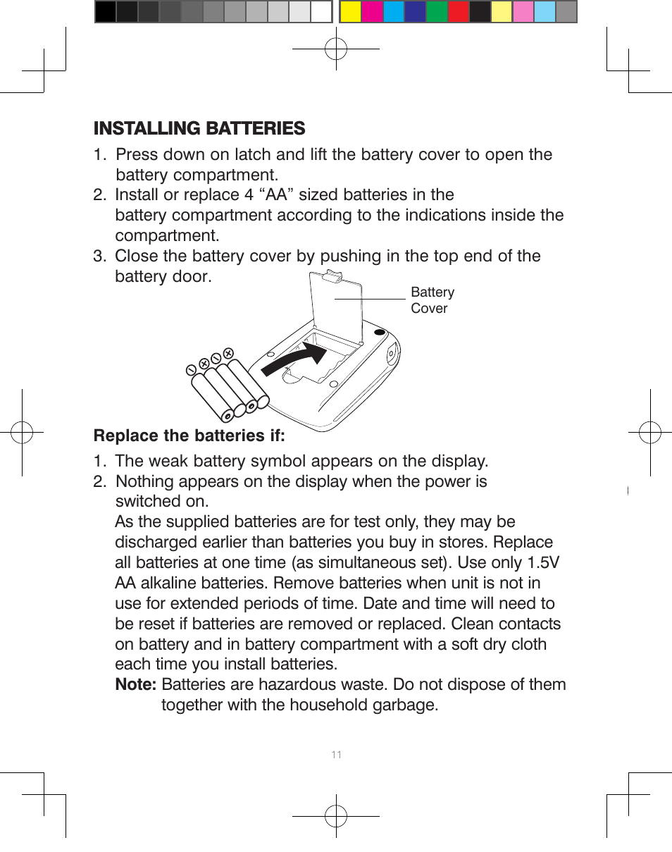 HoMedics Automatic Blood Pressure Monitor BPA-110 User Manual | Page 12 / 60