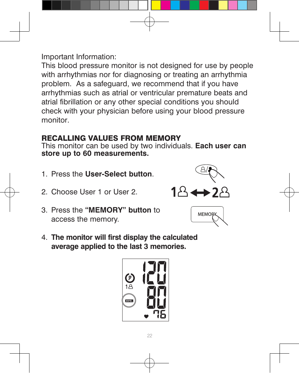 HoMedics Automatic Blood Pressure Monitor BPA-110 User Manual | Page 23 / 60