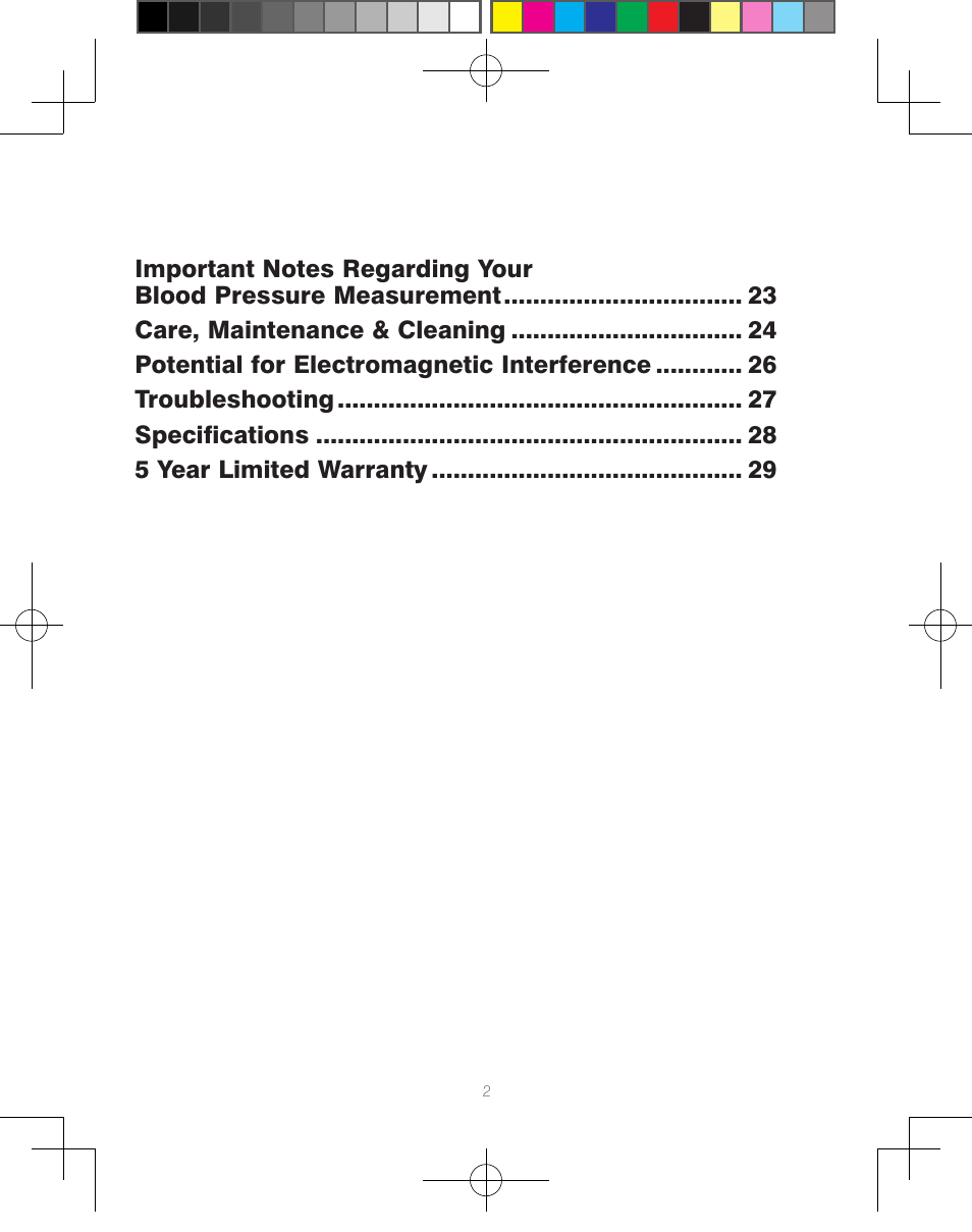 HoMedics Automatic Blood Pressure Monitor BPA-110 User Manual | Page 3 / 60