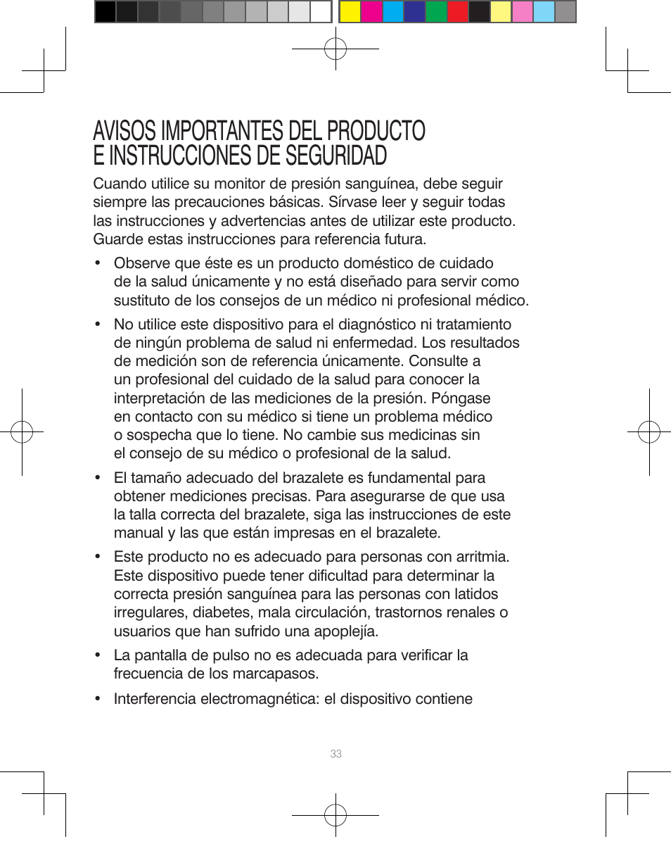 HoMedics Automatic Blood Pressure Monitor BPA-110 User Manual | Page 34 / 60