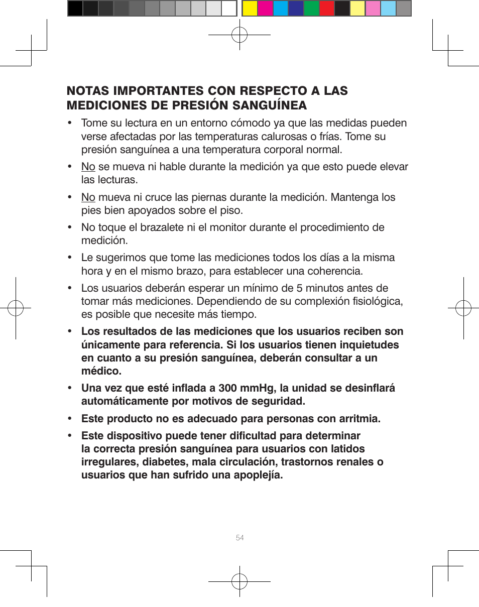 HoMedics Automatic Blood Pressure Monitor BPA-110 User Manual | Page 55 / 60