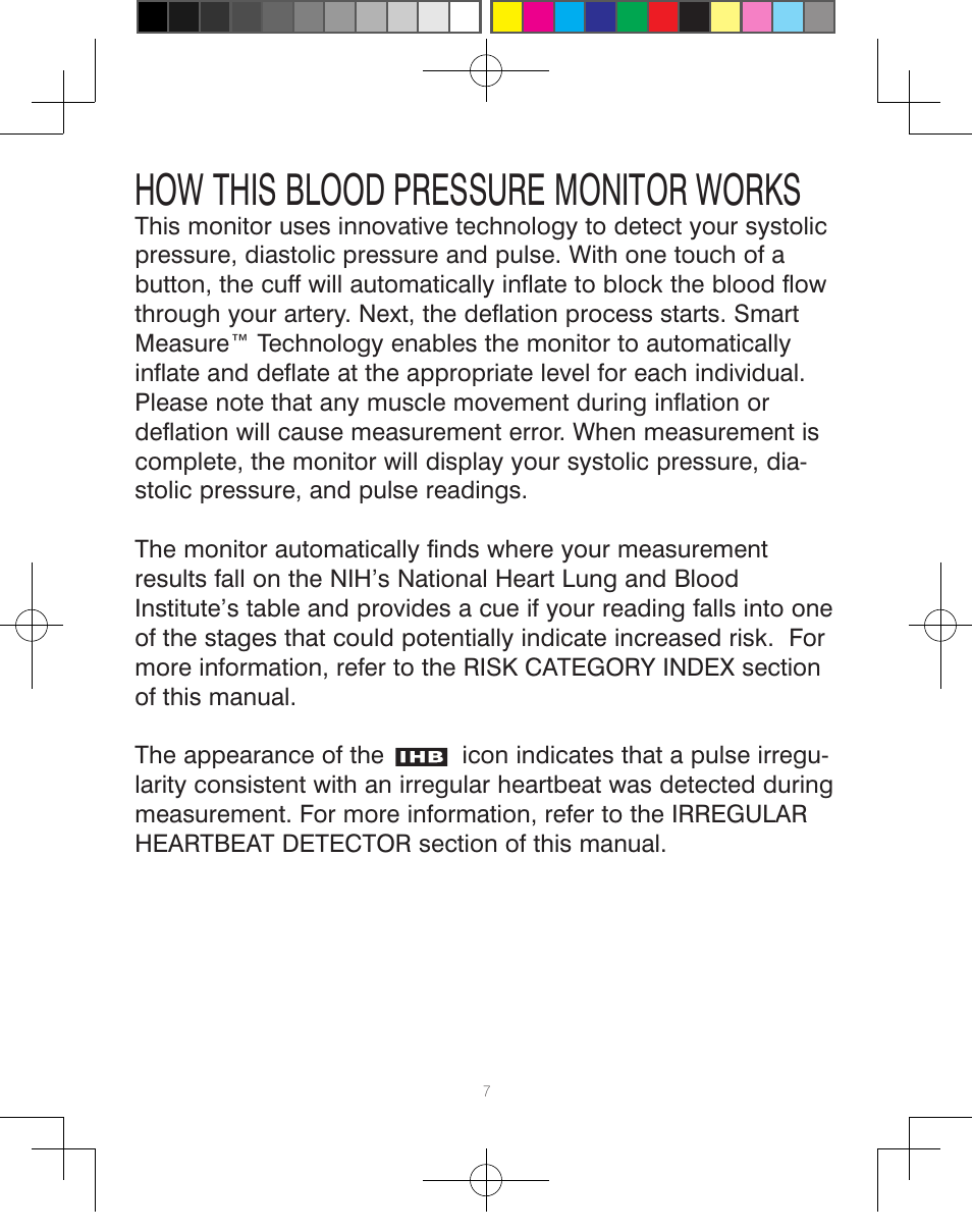 How this blood pressure monitor works | HoMedics Automatic Blood Pressure Monitor BPA-110 User Manual | Page 8 / 60