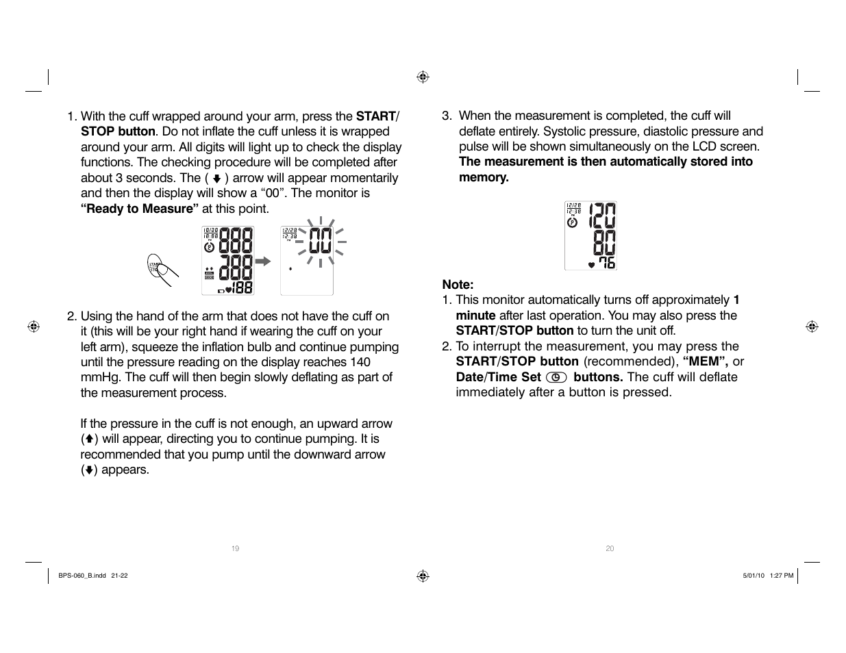 HoMedics Manual Inflate Blood Pressure Monitor SPS-060 User Manual | Page 11 / 30