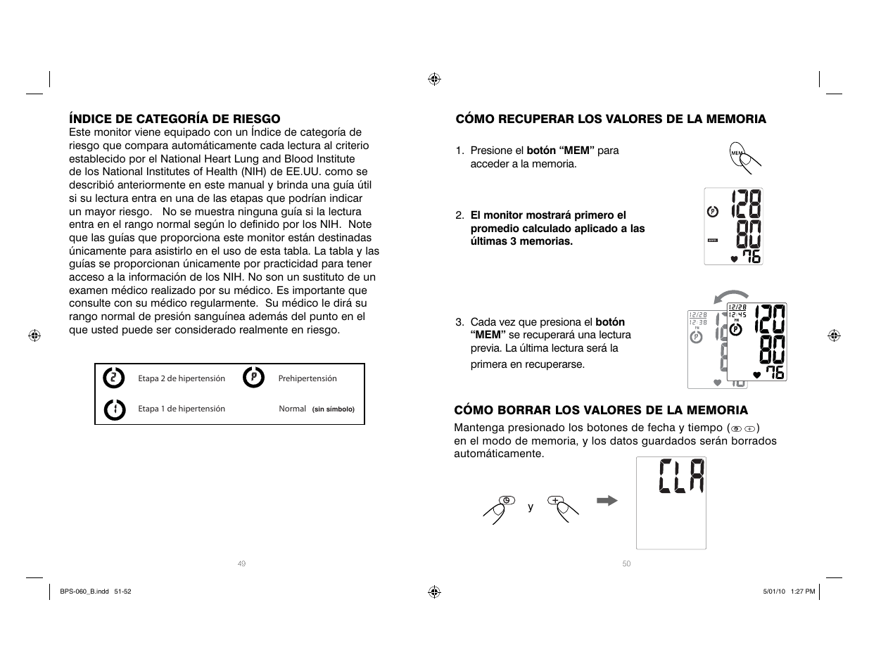 HoMedics Manual Inflate Blood Pressure Monitor SPS-060 User Manual | Page 26 / 30