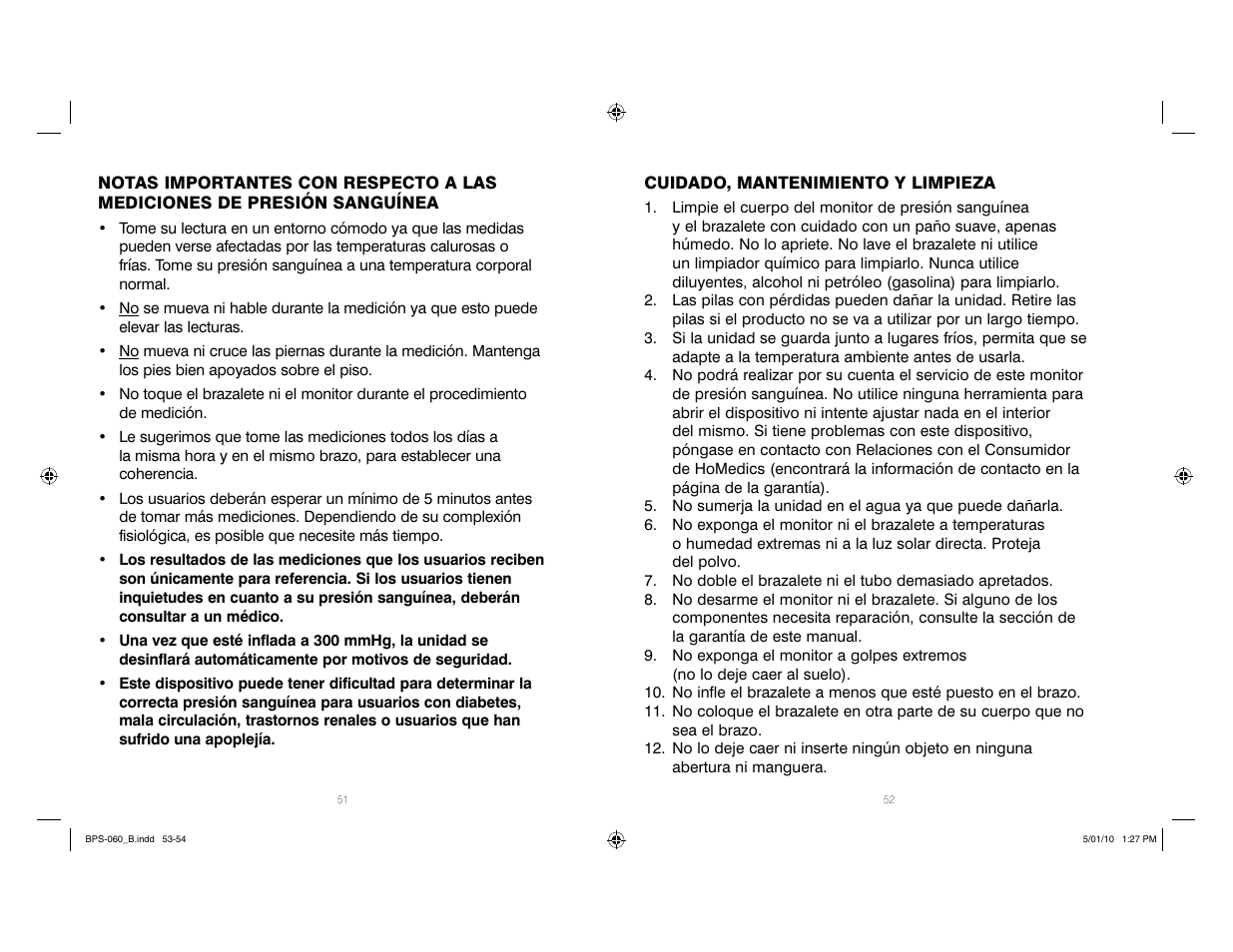 HoMedics Manual Inflate Blood Pressure Monitor SPS-060 User Manual | Page 27 / 30