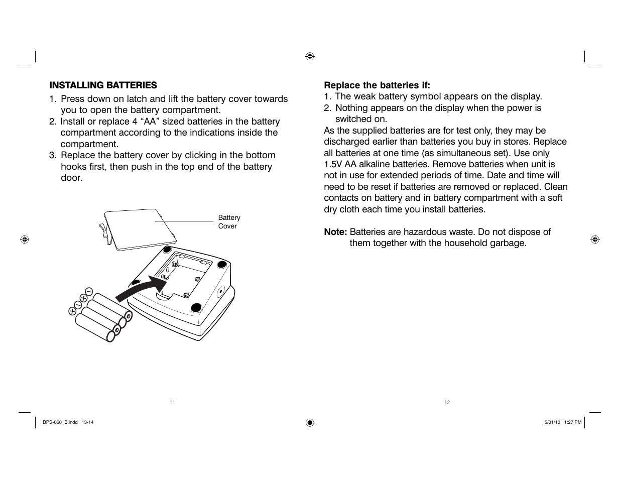 HoMedics Manual Inflate Blood Pressure Monitor SPS-060 User Manual | Page 7 / 30