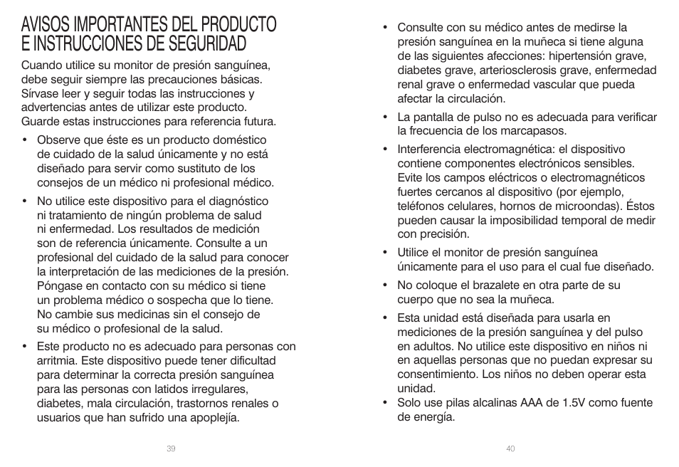 HoMedics IB-BPW060A User Manual | Page 21 / 36