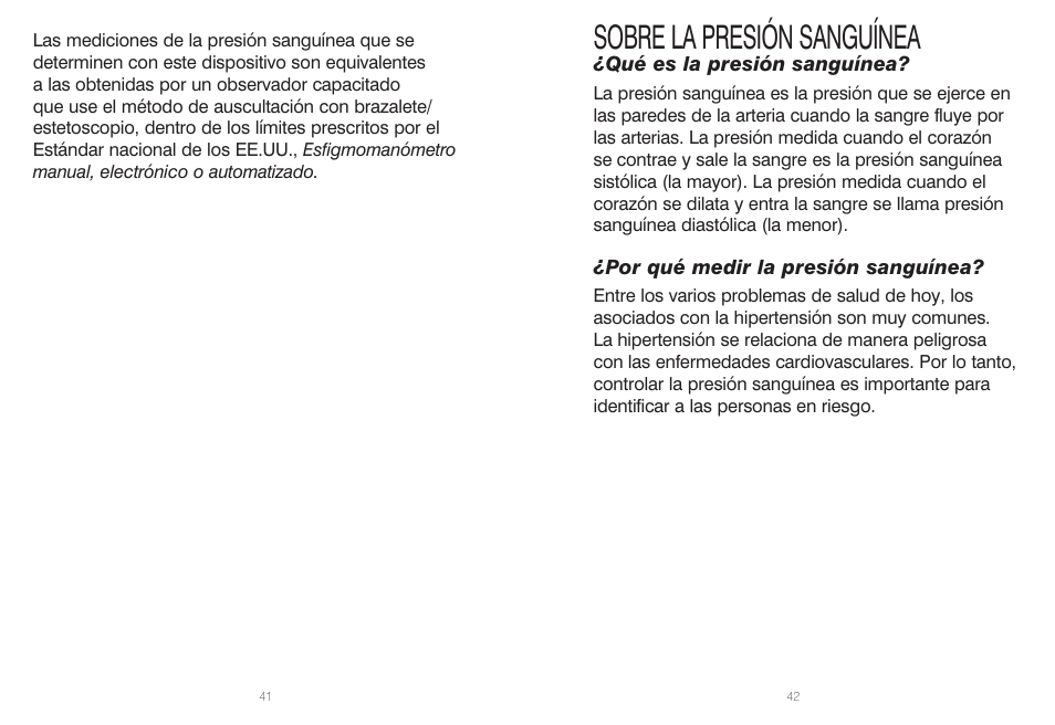 Sobre la presión sanguínea | HoMedics IB-BPW060A User Manual | Page 22 / 36