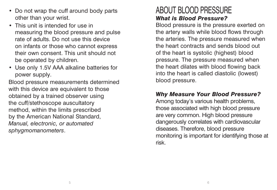 About blood pressure | HoMedics IB-BPW060A User Manual | Page 4 / 36