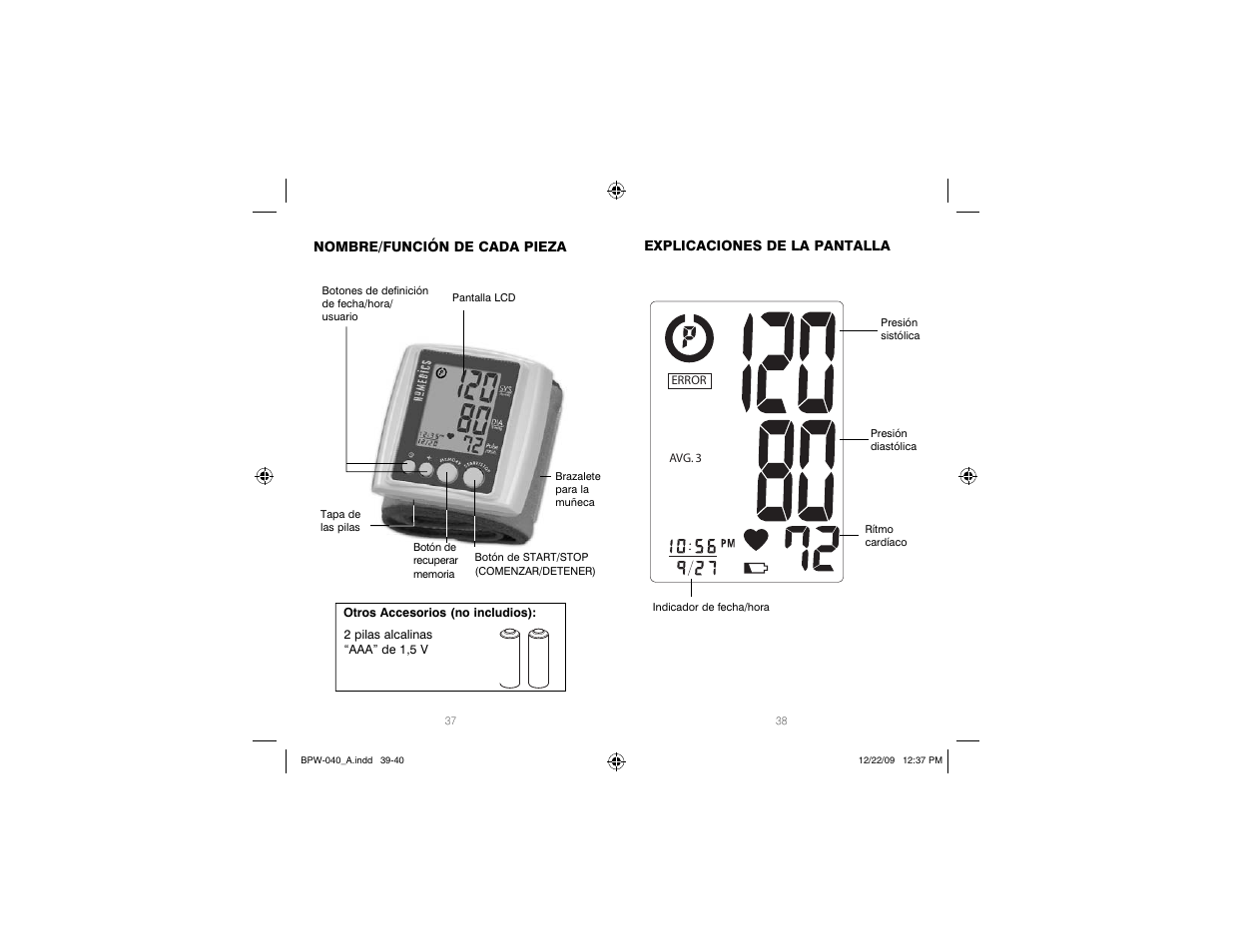 HoMedics Automatic Wrist Blood Pressure Monitor BPW-040 User Manual | Page 20 / 30