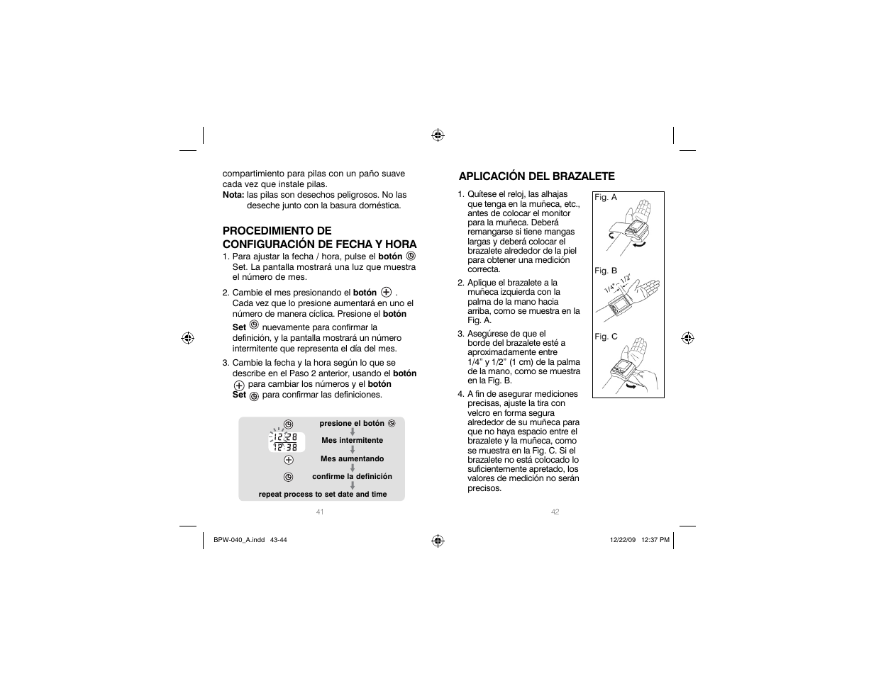 HoMedics Automatic Wrist Blood Pressure Monitor BPW-040 User Manual | Page 22 / 30