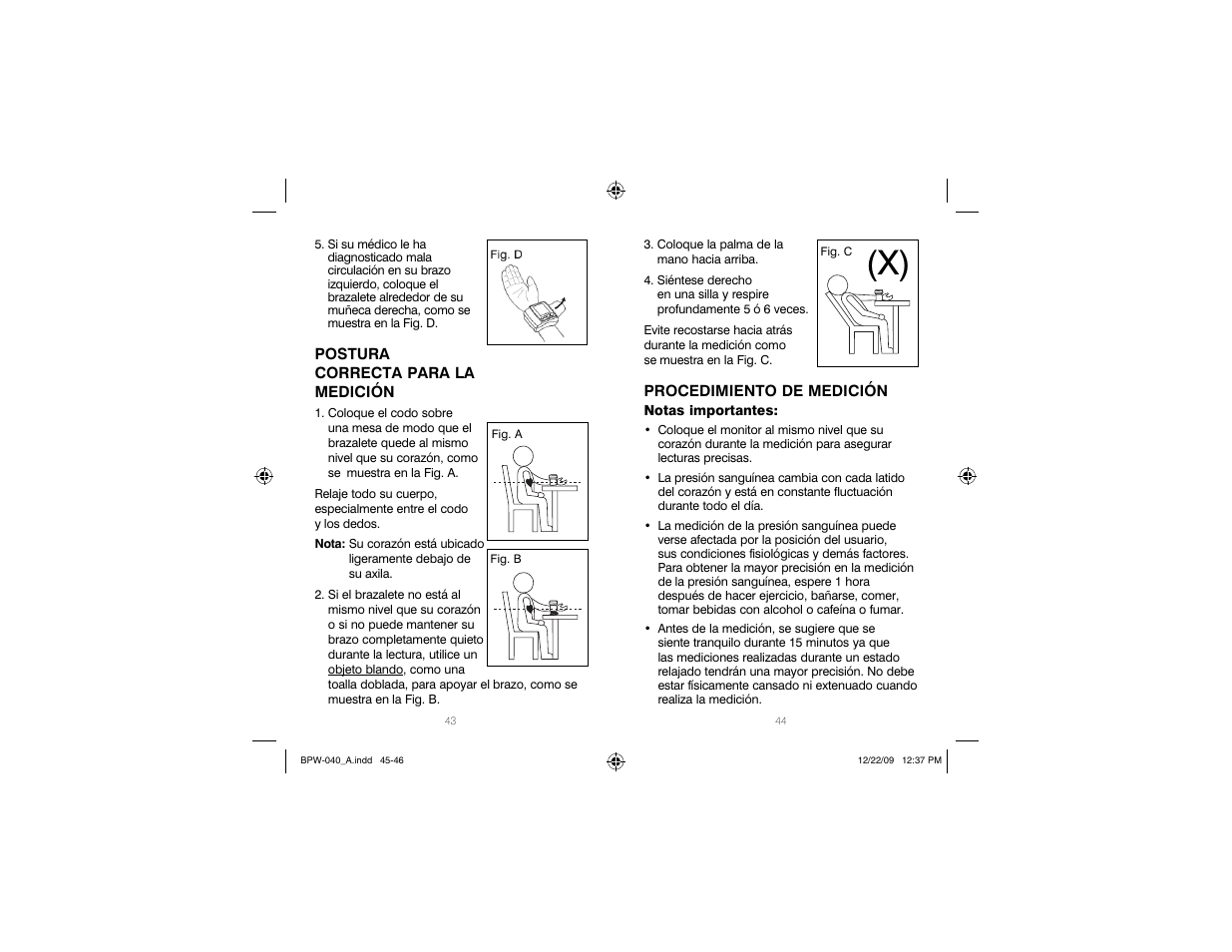 HoMedics Automatic Wrist Blood Pressure Monitor BPW-040 User Manual | Page 23 / 30
