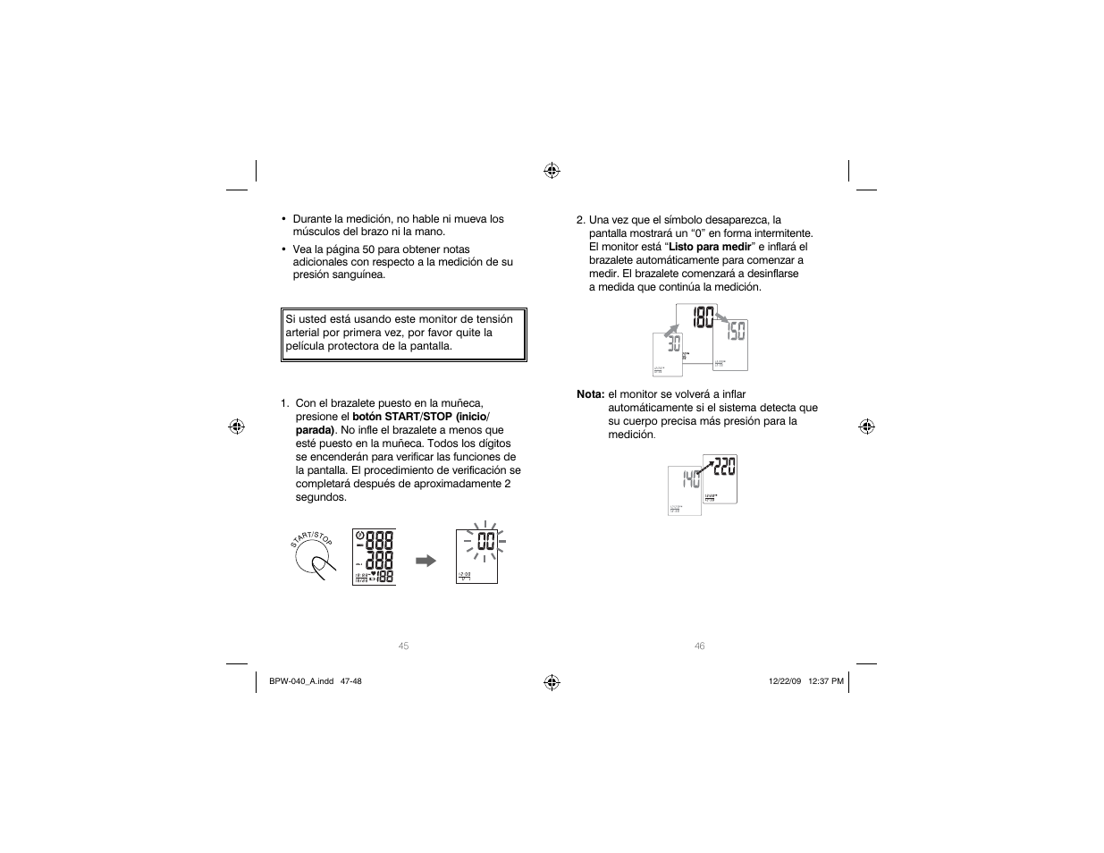 HoMedics Automatic Wrist Blood Pressure Monitor BPW-040 User Manual | Page 24 / 30