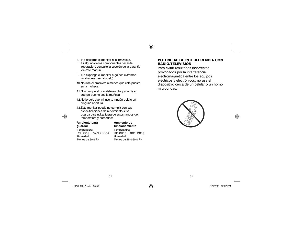 HoMedics Automatic Wrist Blood Pressure Monitor BPW-040 User Manual | Page 28 / 30