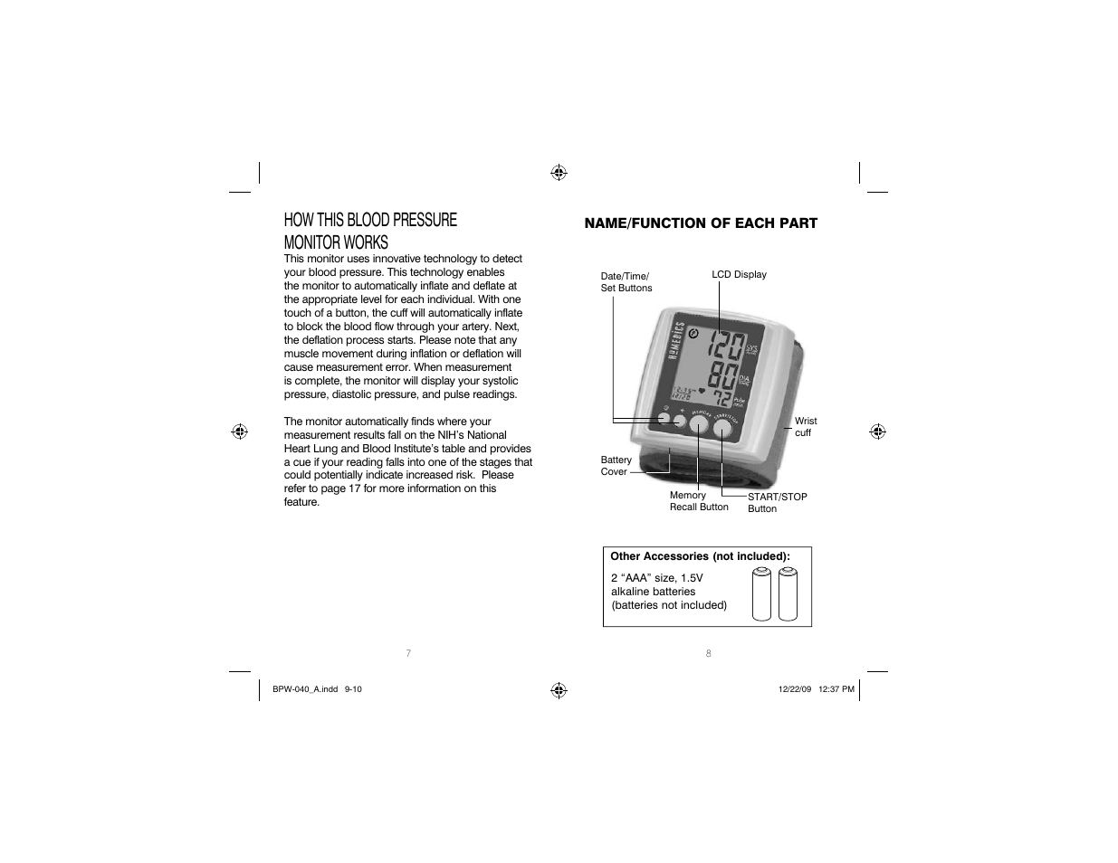 How this blood pressure monitor works | HoMedics Automatic Wrist Blood Pressure Monitor BPW-040 User Manual | Page 5 / 30