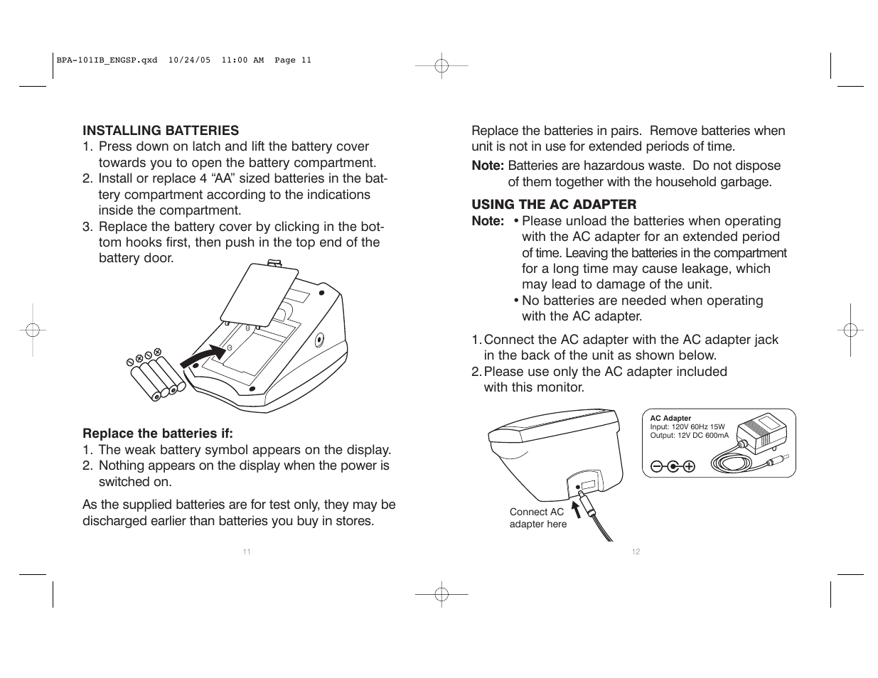 HoMedics BPA-101 User Manual | Page 7 / 32