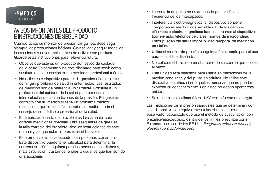HoMedics BPS-060 User Manual | Page 20 / 32