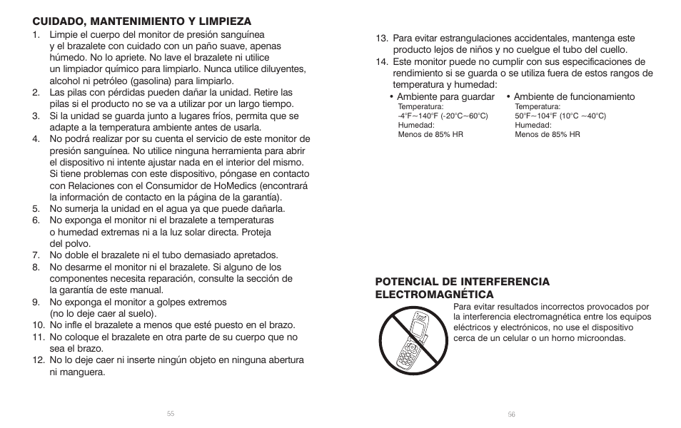 HoMedics BPA-110 User Manual | Page 29 / 30