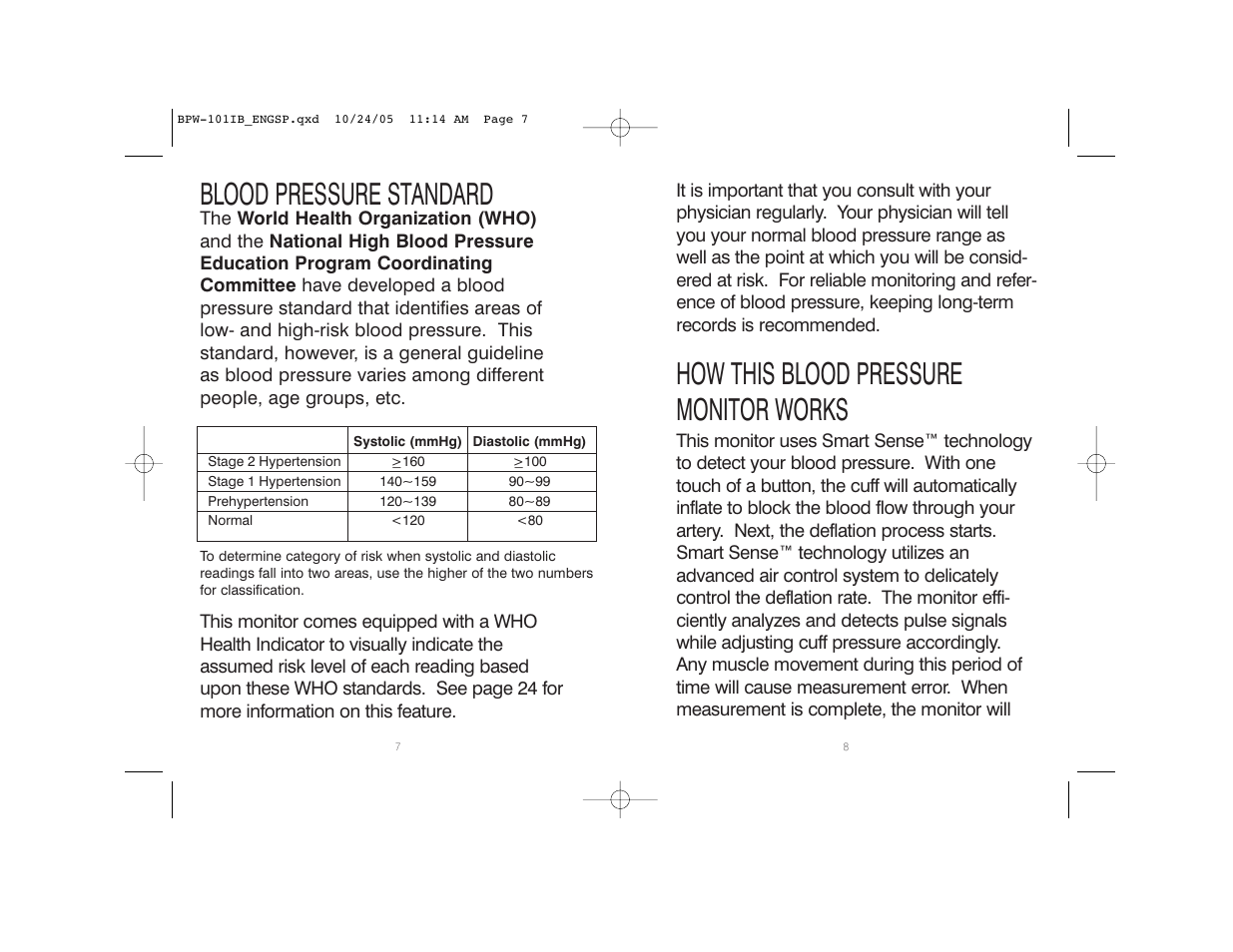 Blood pressure standard, How this blood pressure monitor works | HoMedics BPW-101 User Manual | Page 5 / 38