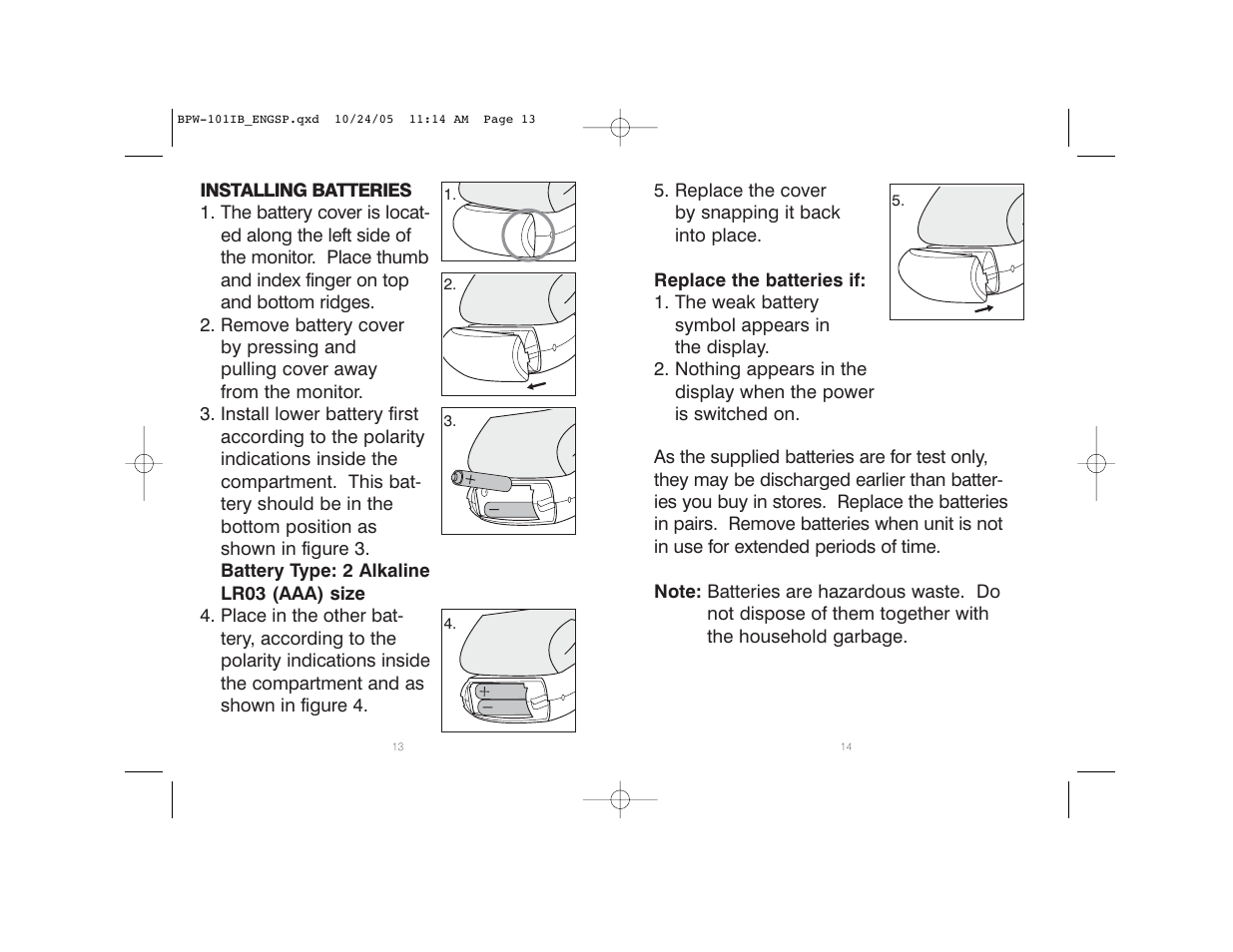 HoMedics BPW-101 User Manual | Page 8 / 38