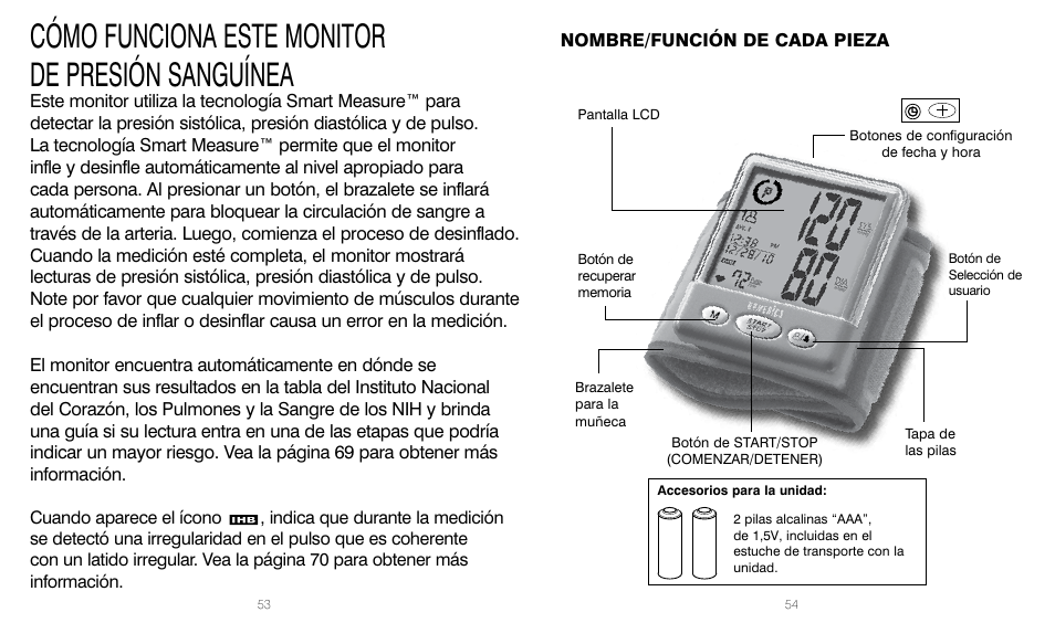 Cómo funciona este monitor de presión sanguínea | HoMedics BPW-201 User Manual | Page 27 / 42