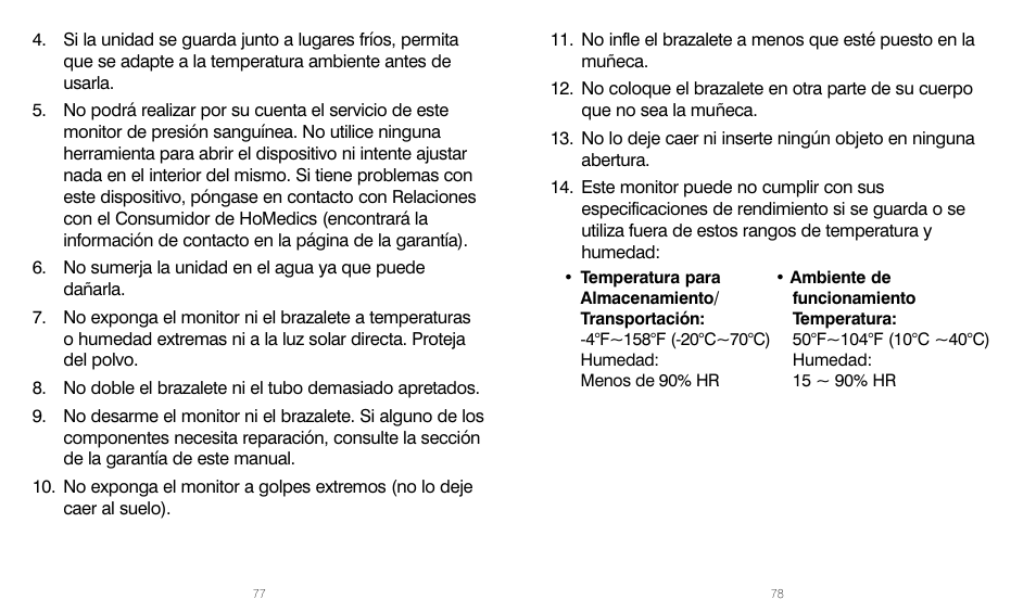 HoMedics BPW-201 User Manual | Page 39 / 42