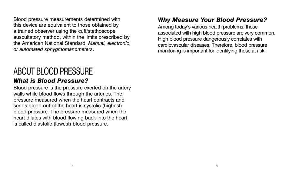 About blood pressure | HoMedics BPW-201 User Manual | Page 4 / 42