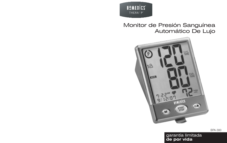Monitor de presión sanguínea automático de lujo | HoMedics BPA-300 User Manual | Page 18 / 34