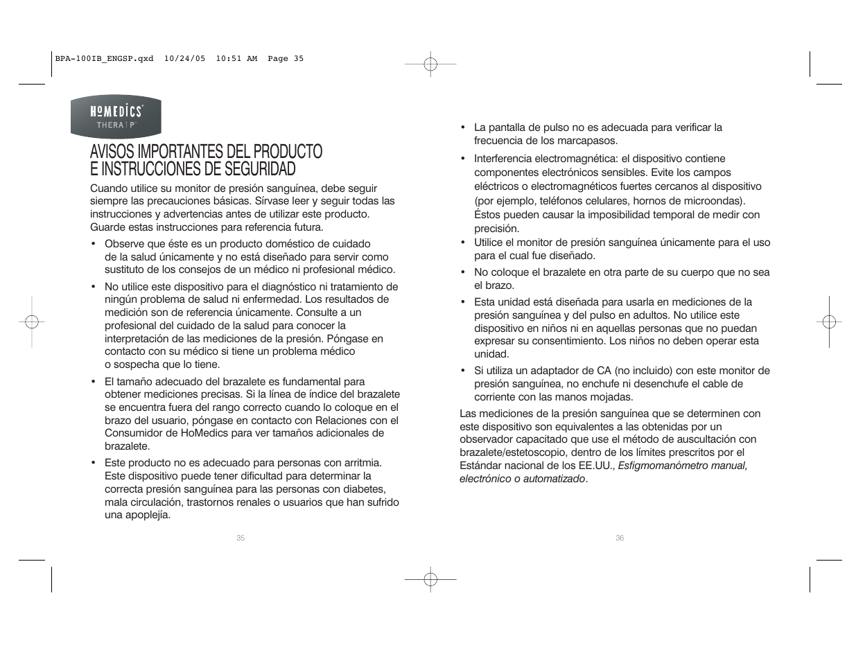 HoMedics BPA-100 User Manual | Page 19 / 32