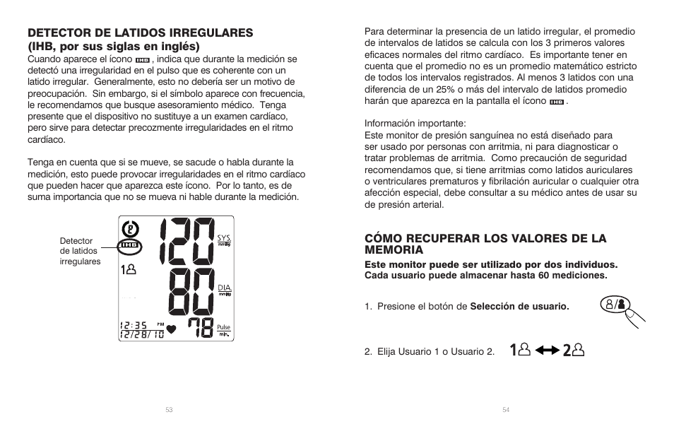 Cuando aparece el ícono | HoMedics Automatic Blood Pressure Monitor BPA-201 User Manual | Page 28 / 33