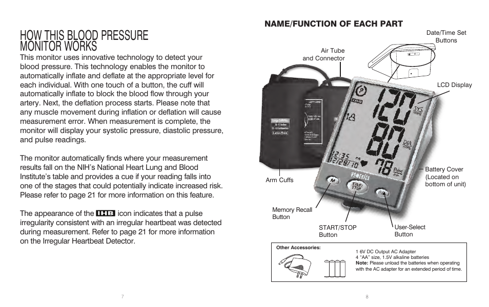 How this blood pressure monitor works | HoMedics Automatic Blood Pressure Monitor BPA-201 User Manual | Page 5 / 33