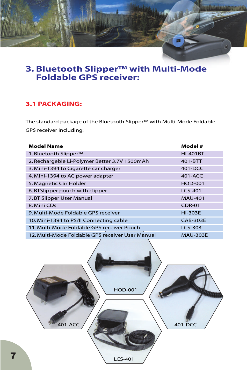 1 packaging | Haicom HI-401BT User Manual | Page 6 / 14