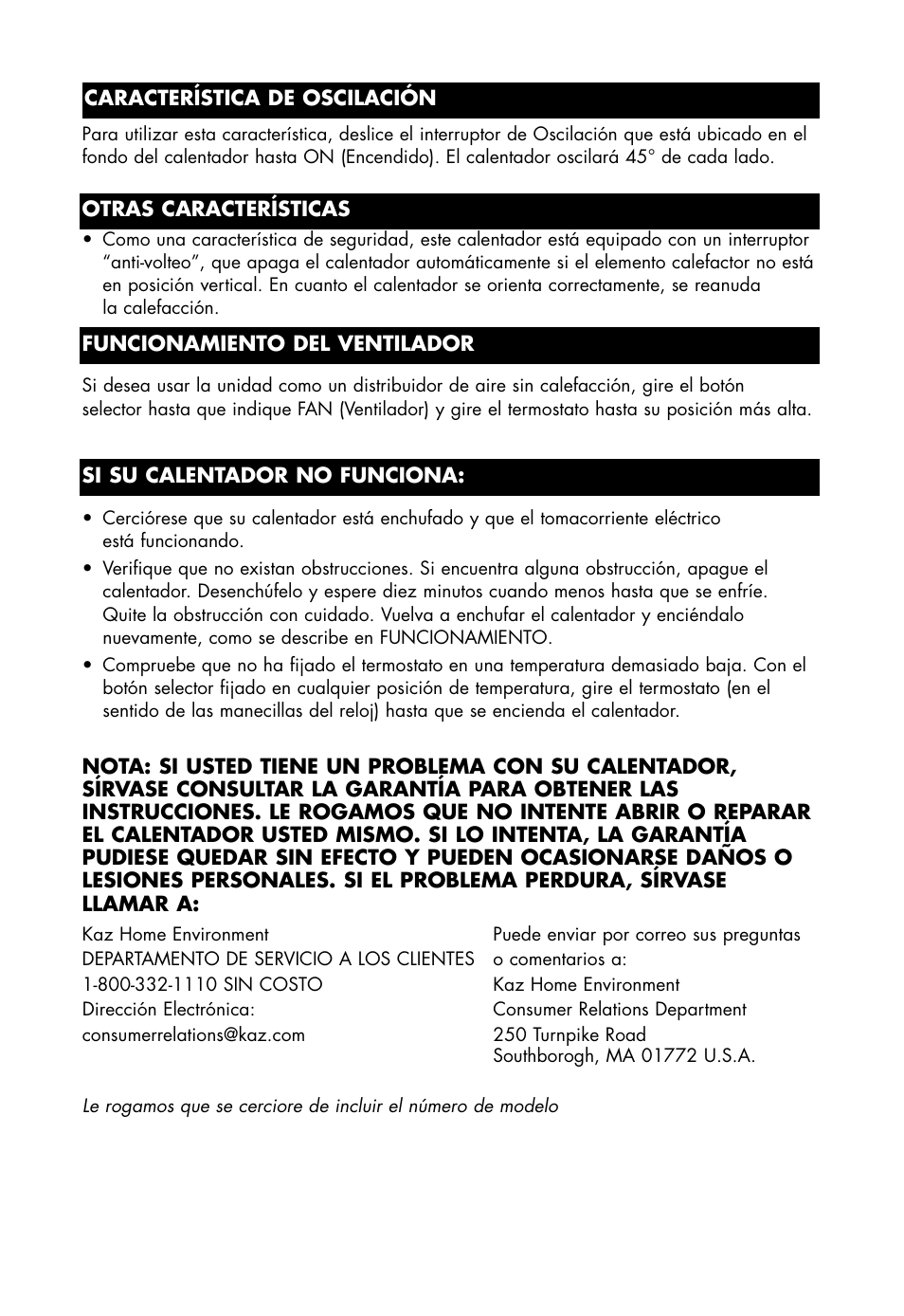 Honeywell HZ-2300 User Manual | Page 14 / 15