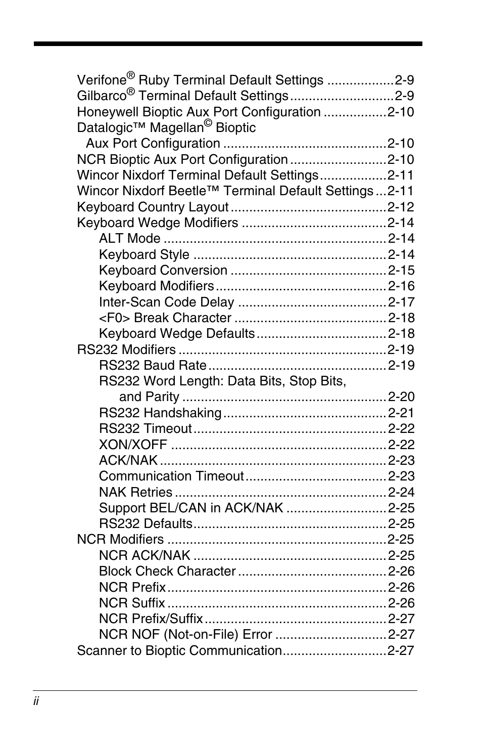 Honeywell VOYAGER 1200G User Manual | Page 10 / 238