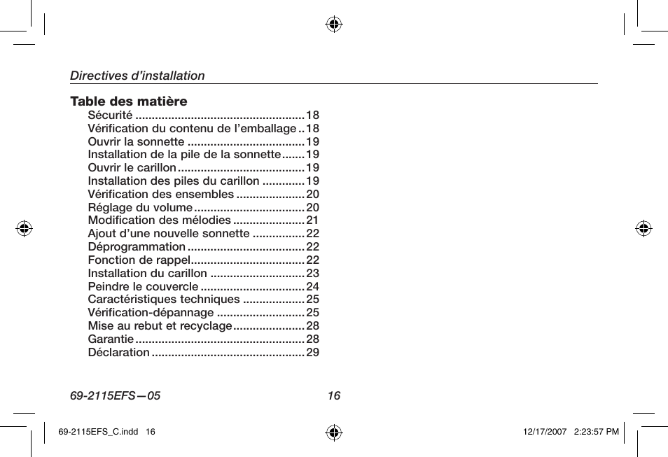 Honeywell RCWL35N User Manual | Page 18 / 48