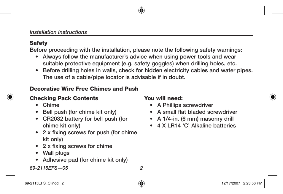Honeywell RCWL35N User Manual | Page 4 / 48