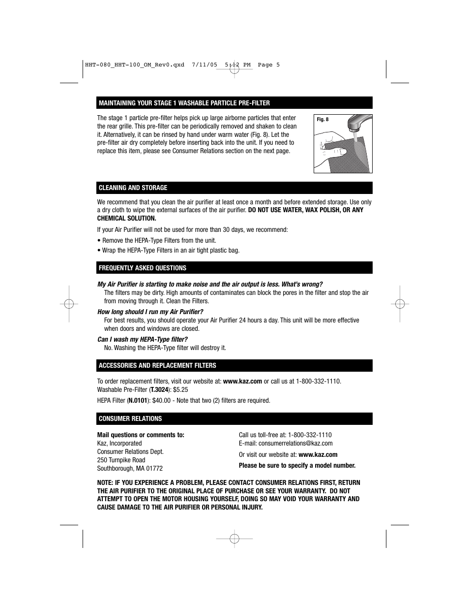 Honeywell HHT-100 User Manual | Page 5 / 20