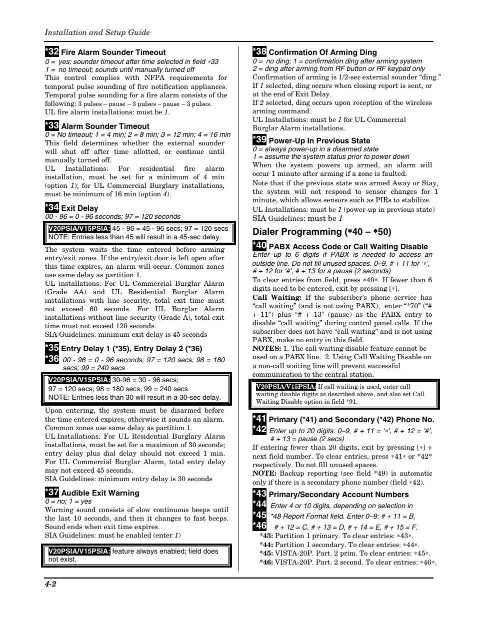 Honeywell VISTA-20P User Manual | Page 26 / 80