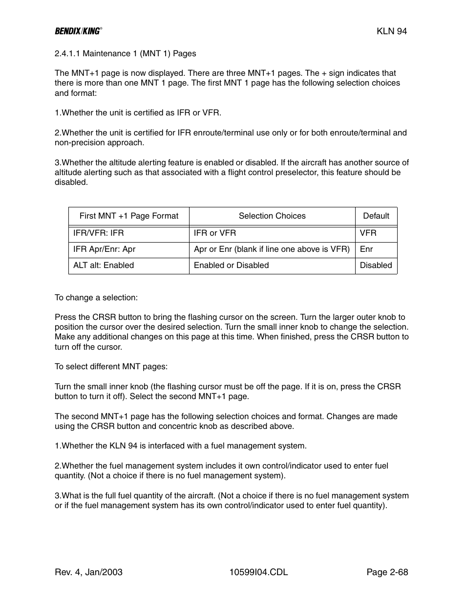 Honeywell BENDIX/KING KLN 94 User Manual | Page 72 / 156