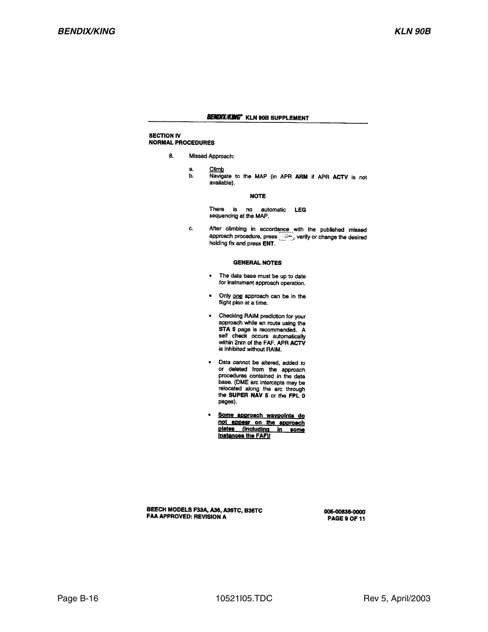 Honeywell BEDIX/KING GPS RNAV User Manual | Page 108 / 152
