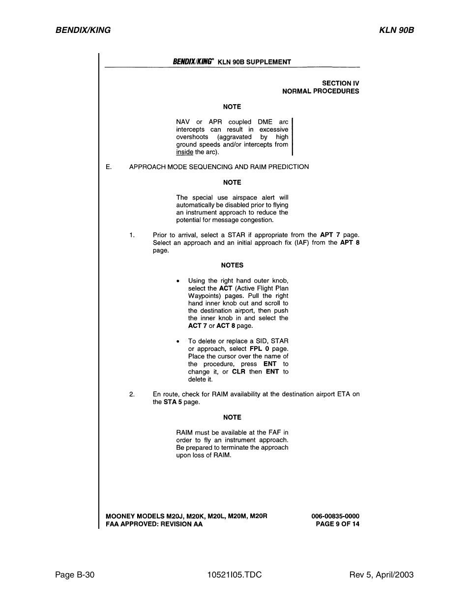 Honeywell BEDIX/KING GPS RNAV User Manual | Page 122 / 152