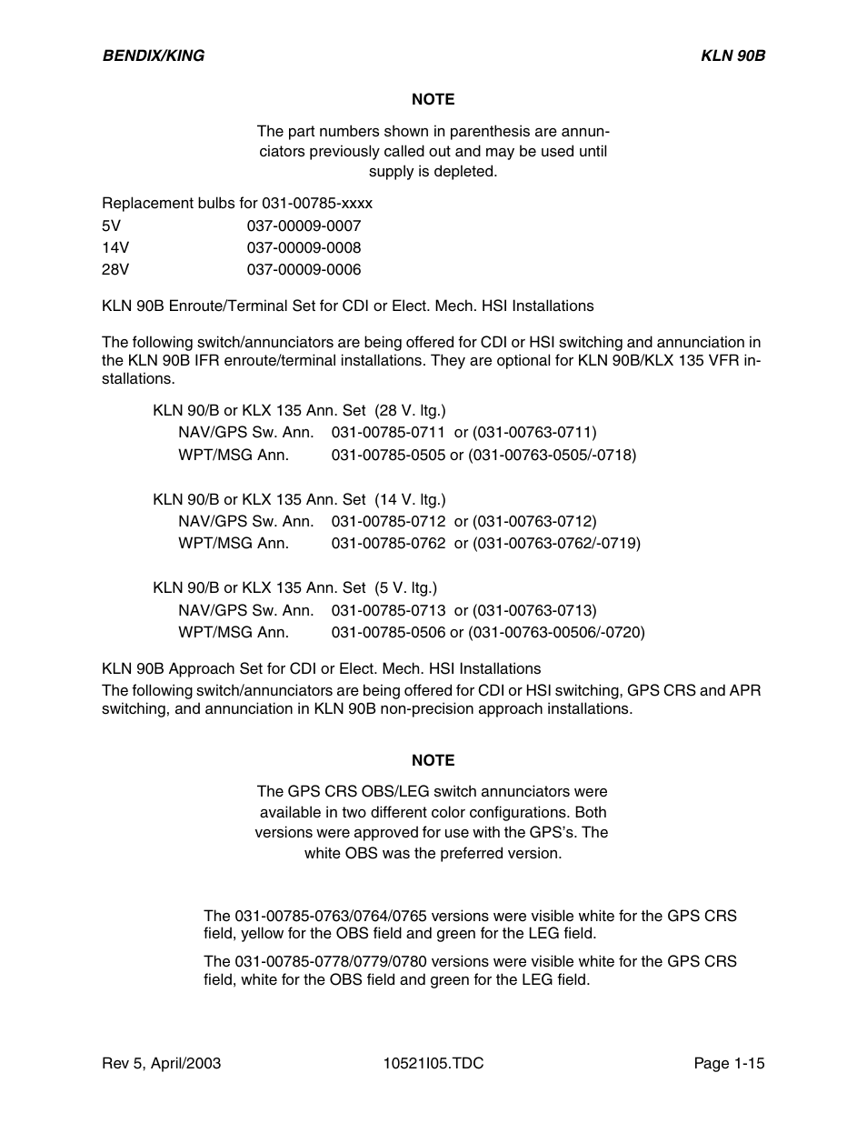 Honeywell BEDIX/KING GPS RNAV User Manual | Page 21 / 152