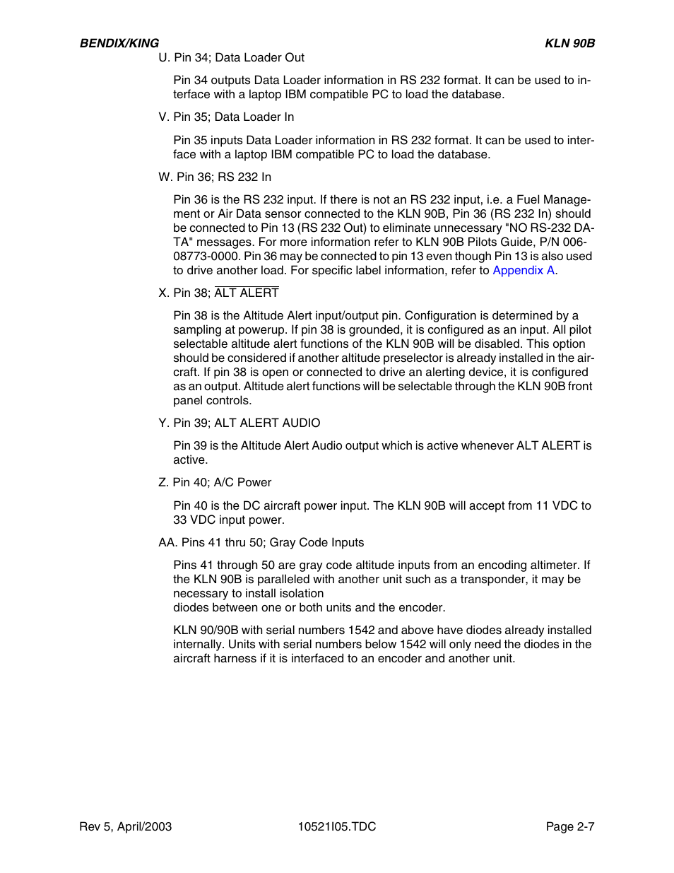 R to, Section 2.3.6.2.x, Fer to | Honeywell BEDIX/KING GPS RNAV User Manual | Page 35 / 152