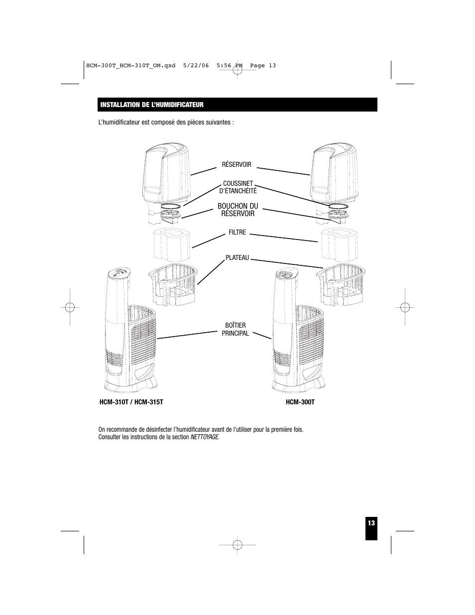 Honeywell HCM-310T User Manual | Page 13 / 32