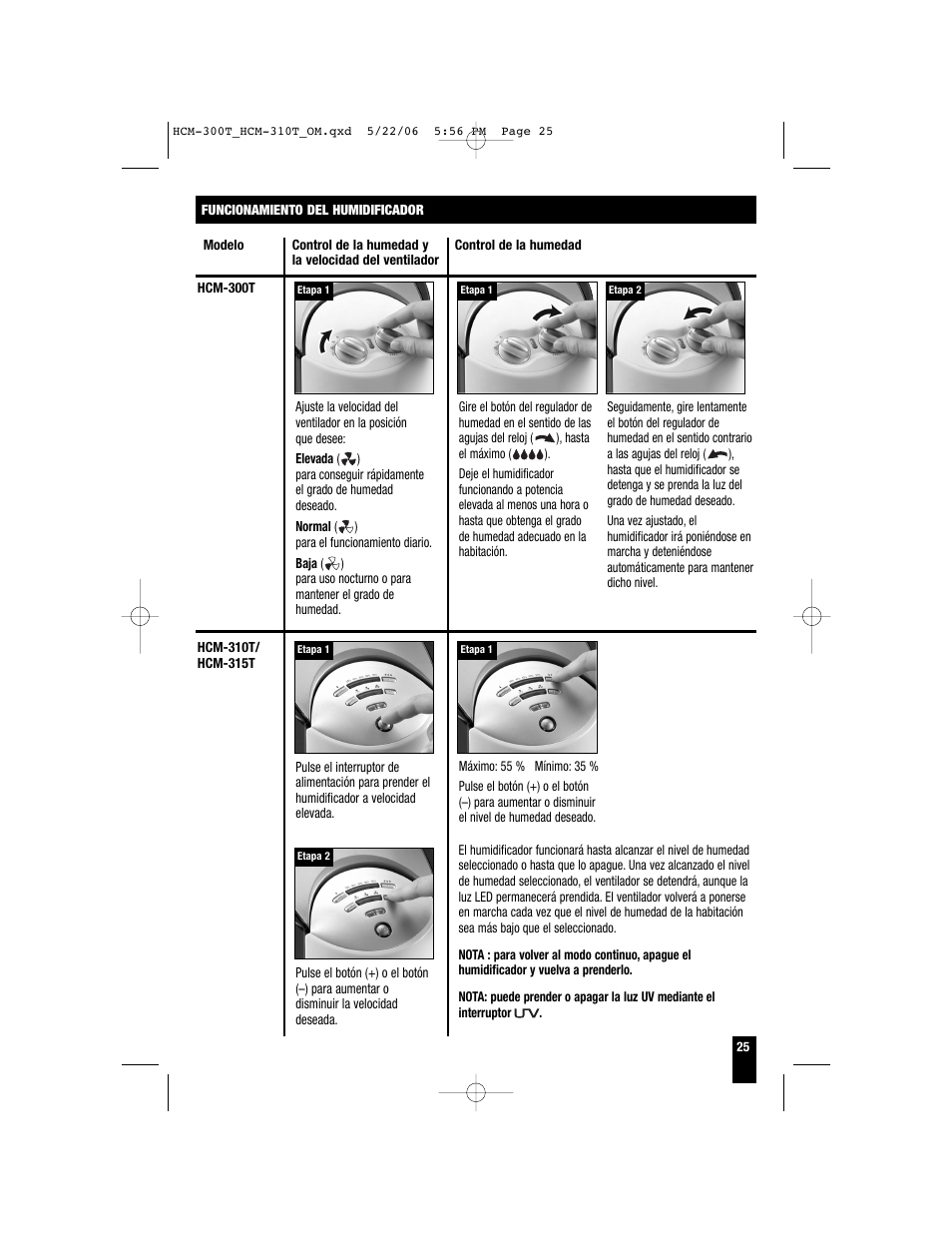 Honeywell HCM-310T User Manual | Page 25 / 32