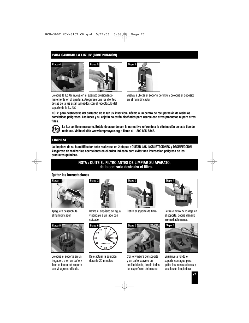 Honeywell HCM-310T User Manual | Page 27 / 32