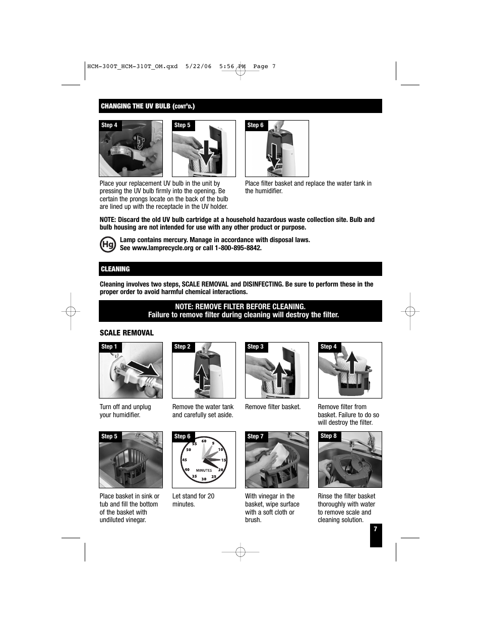 Honeywell HCM-310T User Manual | Page 7 / 32