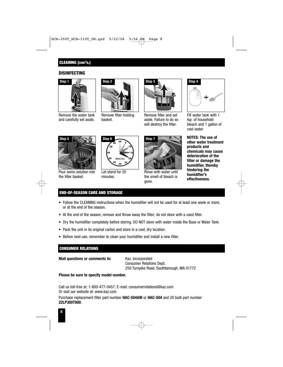 Honeywell HCM-310T User Manual | Page 8 / 32